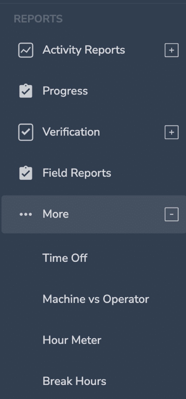 BusyBusy reporting panel to configure a custom report by project, employee, or cost code