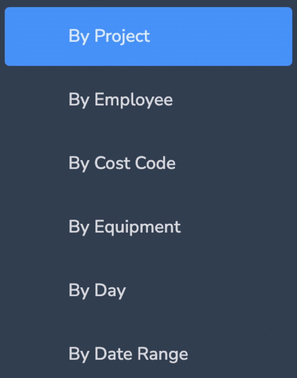 BusyBusy report breaking down labor cost by cost code