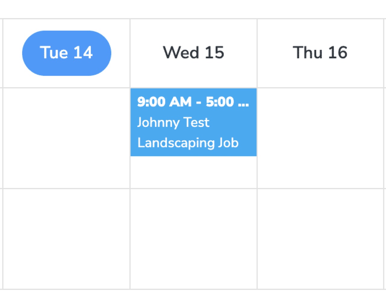 BusyBusy dialog to schedule work with date, time, cost code, and equipment