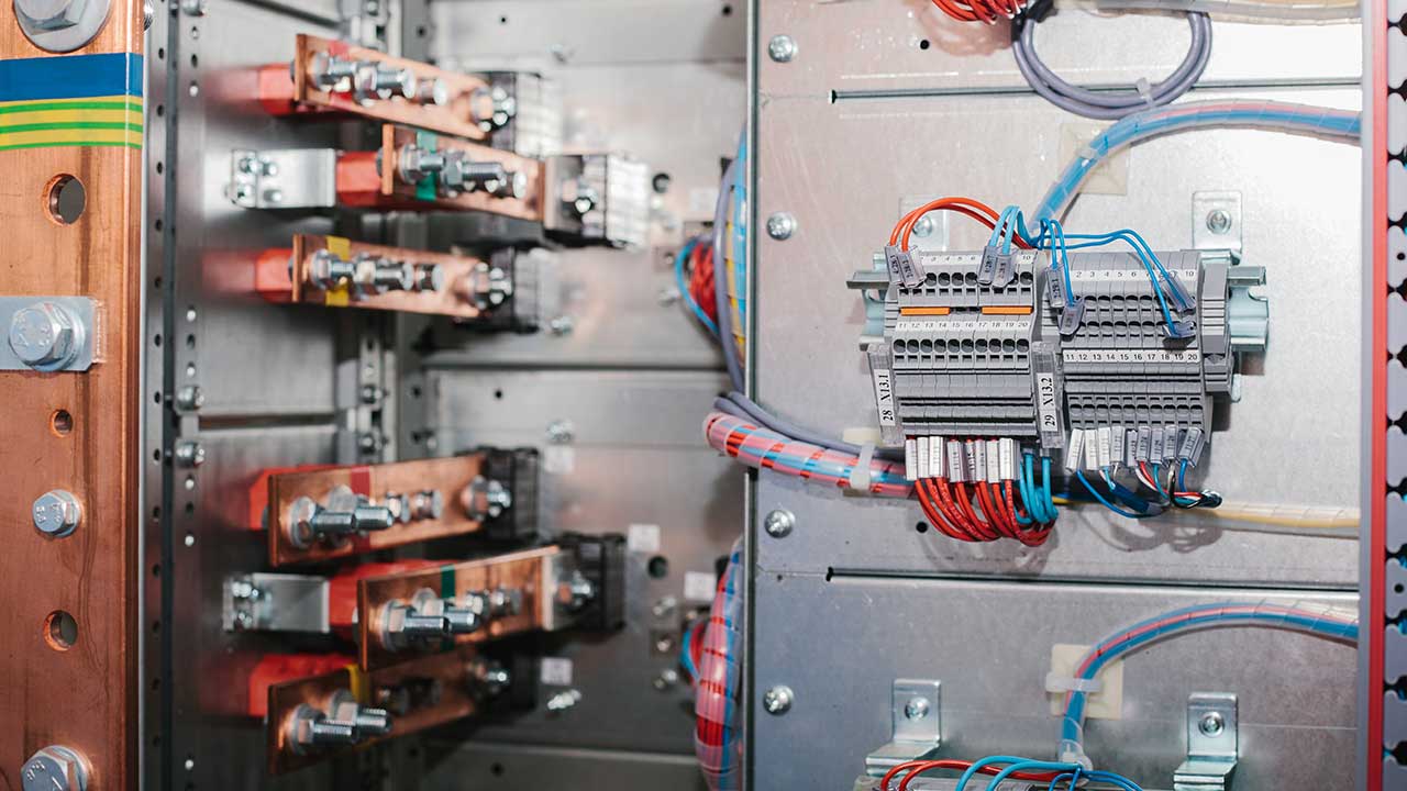Low Voltage System work site.