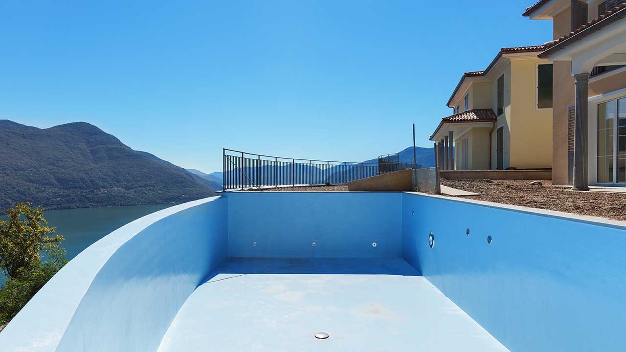 Swimming Pool work site.